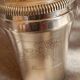 Citrus press tumbler in silver metal