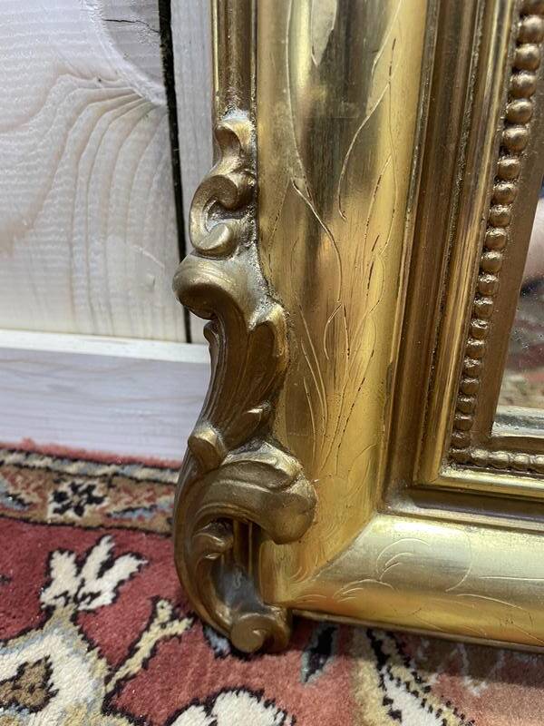 Miroir époque Louis Philippe à fronton OR
