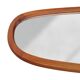 Teak wall mirror, organic shape, Denmark 1960s
