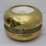 Luciano Frigerio Italian Table Lamp Vibrated Brass "Ballata Alta", 1974