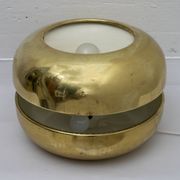 Luciano Frigerio Italian Table Lamp Vibrated Brass "Ballata Alta", 1974
