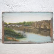 Old painting on print