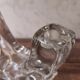 Pair of candle holders two crystal branches