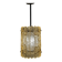 Lampe pendentive en verre doré Orrefors des années 1970
