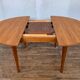 Round table in teak with vintage butterfly extension from the 1960s