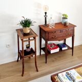Bamboo side table late 19th century Perret and Vibert style