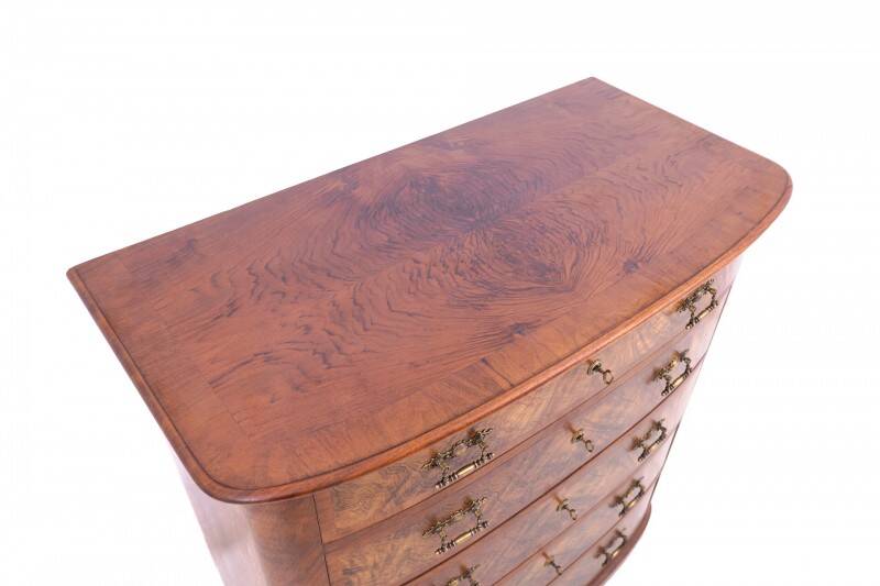 Chest of drawers, Scandinavia, mid-19th century. Antique.