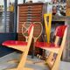 Chaise enfant Casala vintage rouge