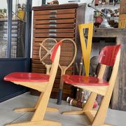 Vintage red Casala children's chair