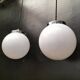 Suspensions boules opalines