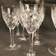 Broc et huit verres à eau, Cristal Saint-louis modèle Chantilly