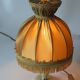 1970s onyx/brass footed table lamp