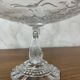 Glass fruit bowl on foot