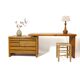 Pierre Chapo, bureau B19E en orme massif, 1970s.