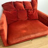 2/3 seater sofa Velvet red
