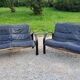 Pair of Scandinavian leather sofas from Tord Björklund
