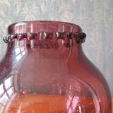 Large blown glass ball vase Biot