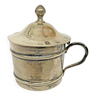 Solid silver mustard pot -360018