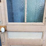 Old fir glass door