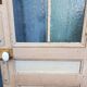 Old fir glass door
