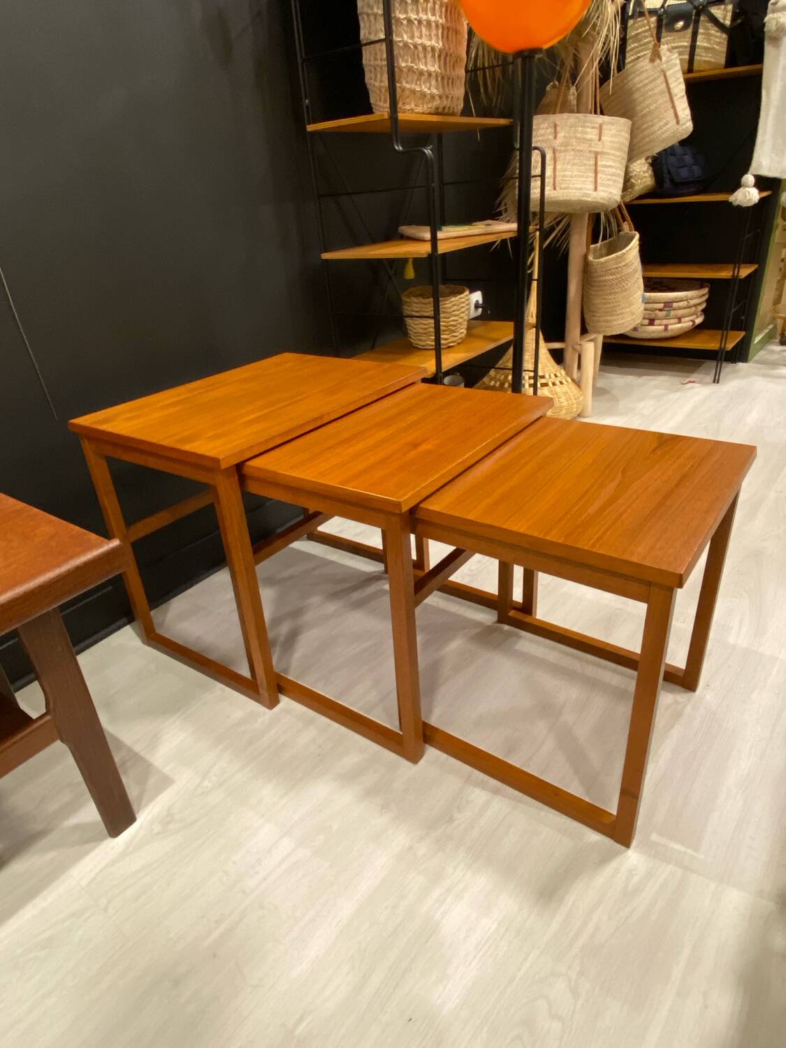 Scandinavian nesting table BRDR Furbo 1970