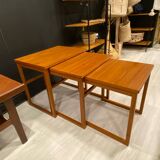 Scandinavian nesting table BRDR Furbo 1970