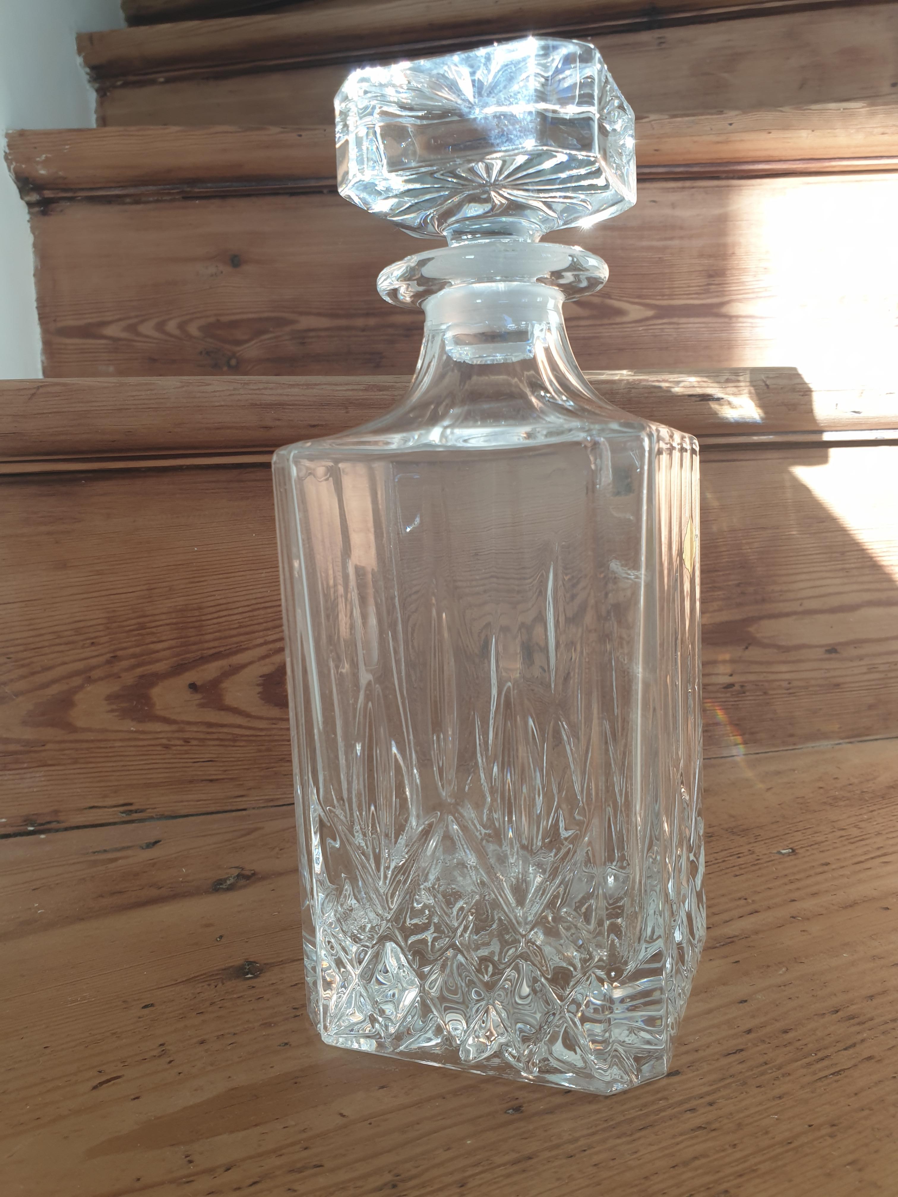 Crystal whisky carafe