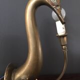 Pair d swans solid brass wall light