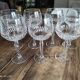 Lot de 7 verres à vin en cristal taillé