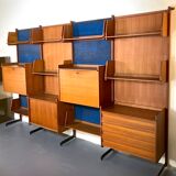 Mid-Century Modern modular wood bookcase from 50s