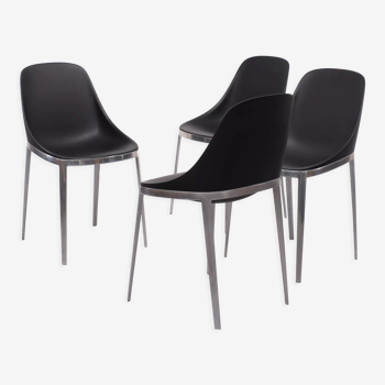 Elle Polished Alumium Chair, Design Eugeni Quitlet, Italy
