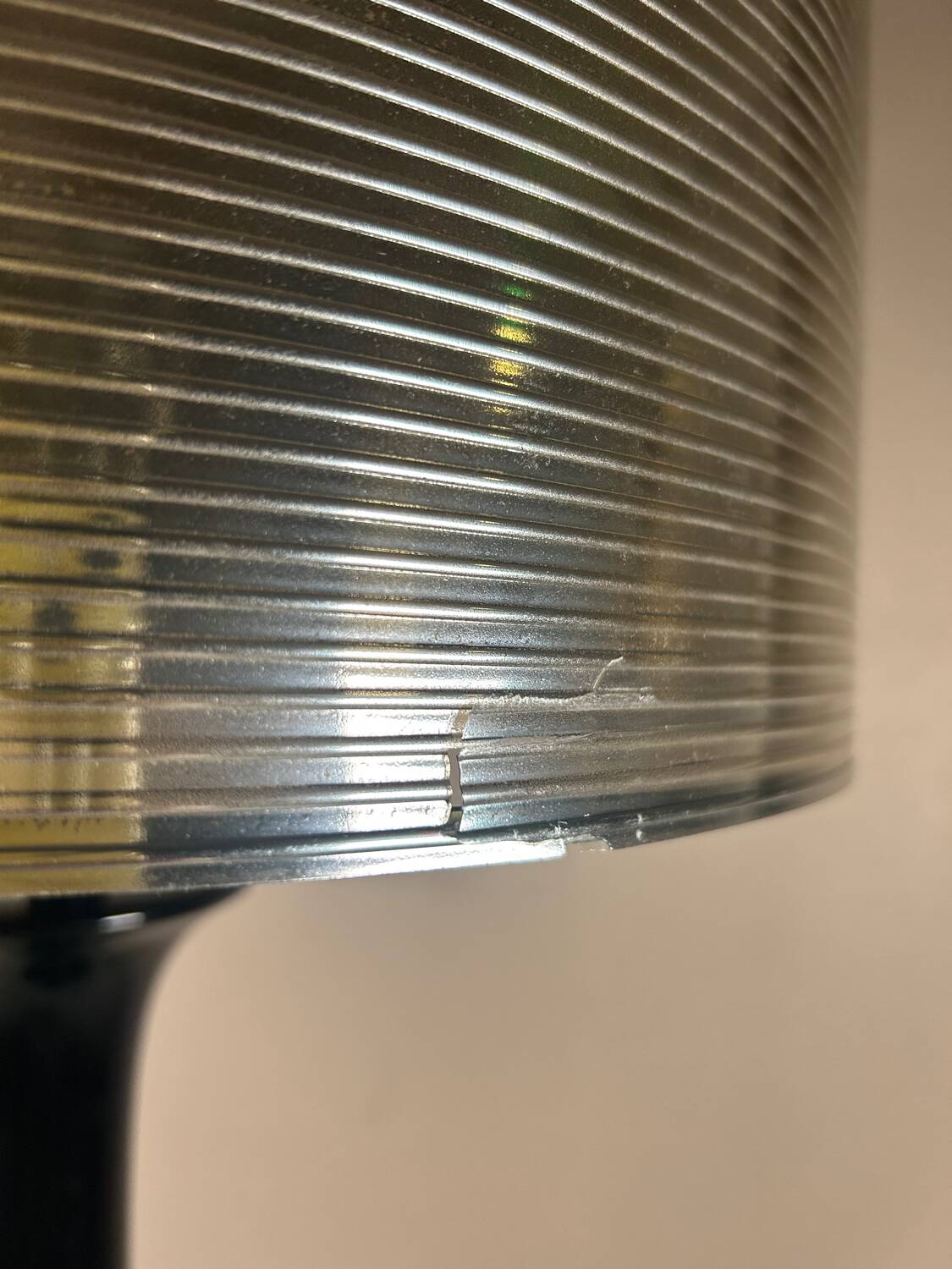 Large 80s designer tulip foot lamp