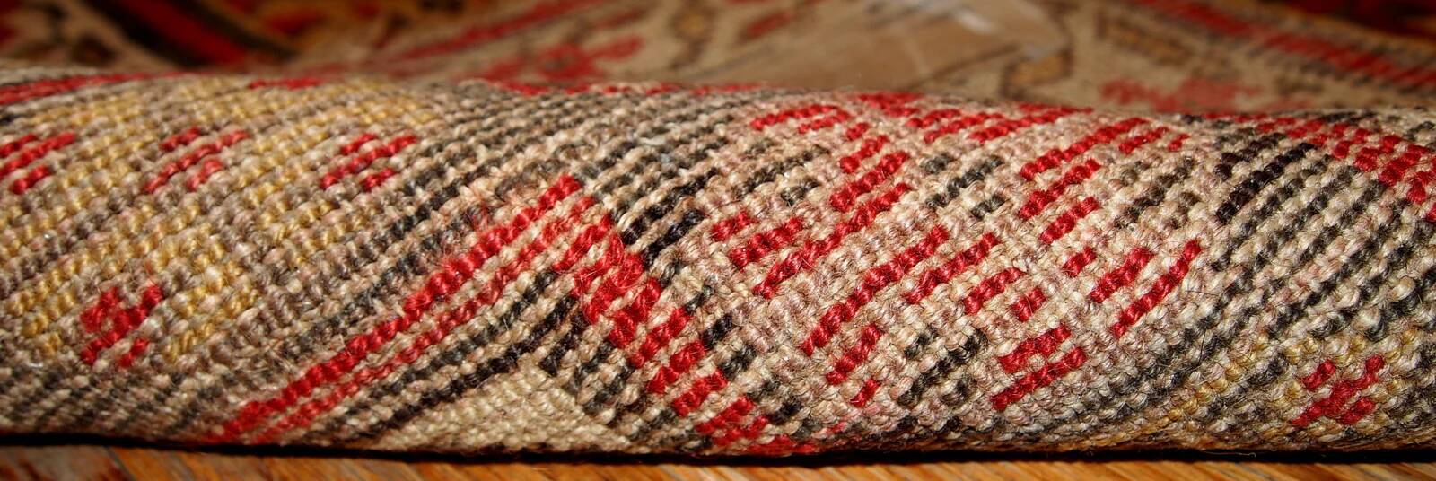 Handmade antique Persian Kurdish rug 125cm x 235cm 1880s - 1B414