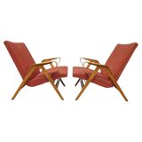 Pair of armchairs by františek jirák for tatra nabytok, 1970´s, czechoslovakia