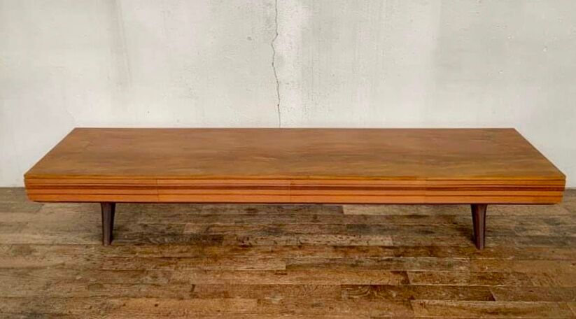 Walnut 4 drawers and compass legs