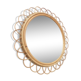 Rattan mirror 56x56cm