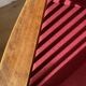 Fauteuil morris bois coussins bordeaux