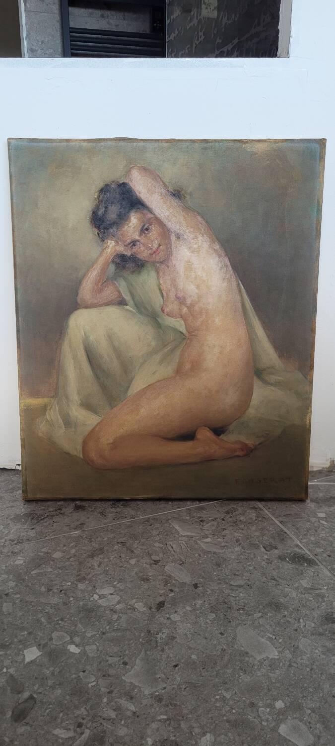 Tableau "Nu féminin" signé Fougerat
