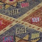 Turkish Anatolian Handmade Vintage Area Kilim Rug 340 cm x 80 cm