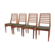 1960s-70s style chairs (4 pieces) in teak, retro vintage style.