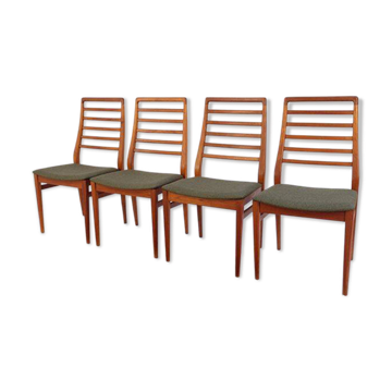 Chaises style années 60-70 (4 pièces) en teck, style rétro vintage