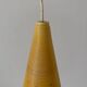 Suspended lamp with yellow Rotaflex shade by Yasha Heifetz, 1960s, Germany
