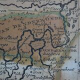Map of the County of Flanders Belgium by Peter Schenck (1660 1718)