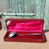 Silver-plated ladle in its screen