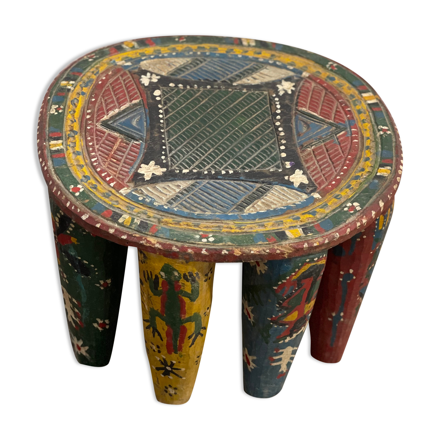 African wooden stool Zindi