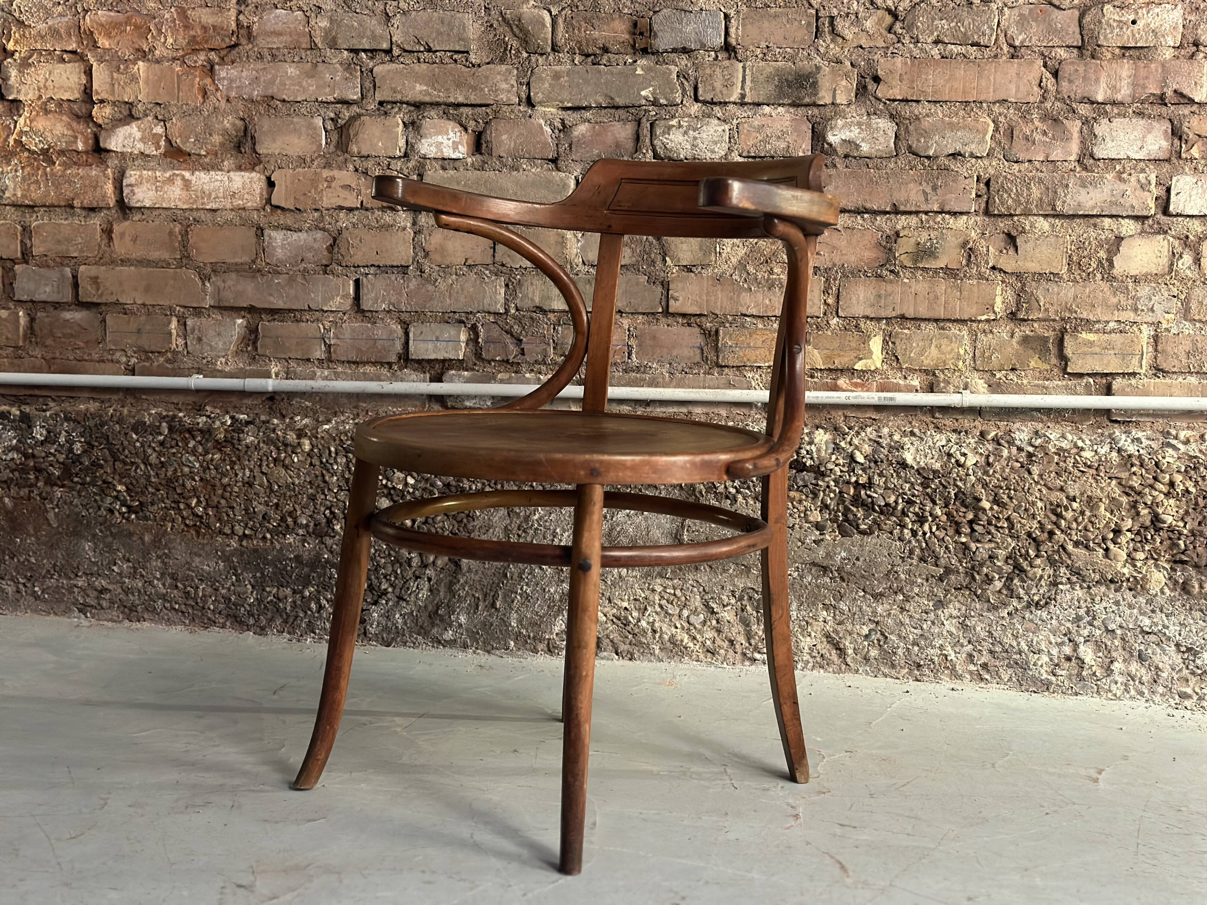 Beech armchair J&J Kohn