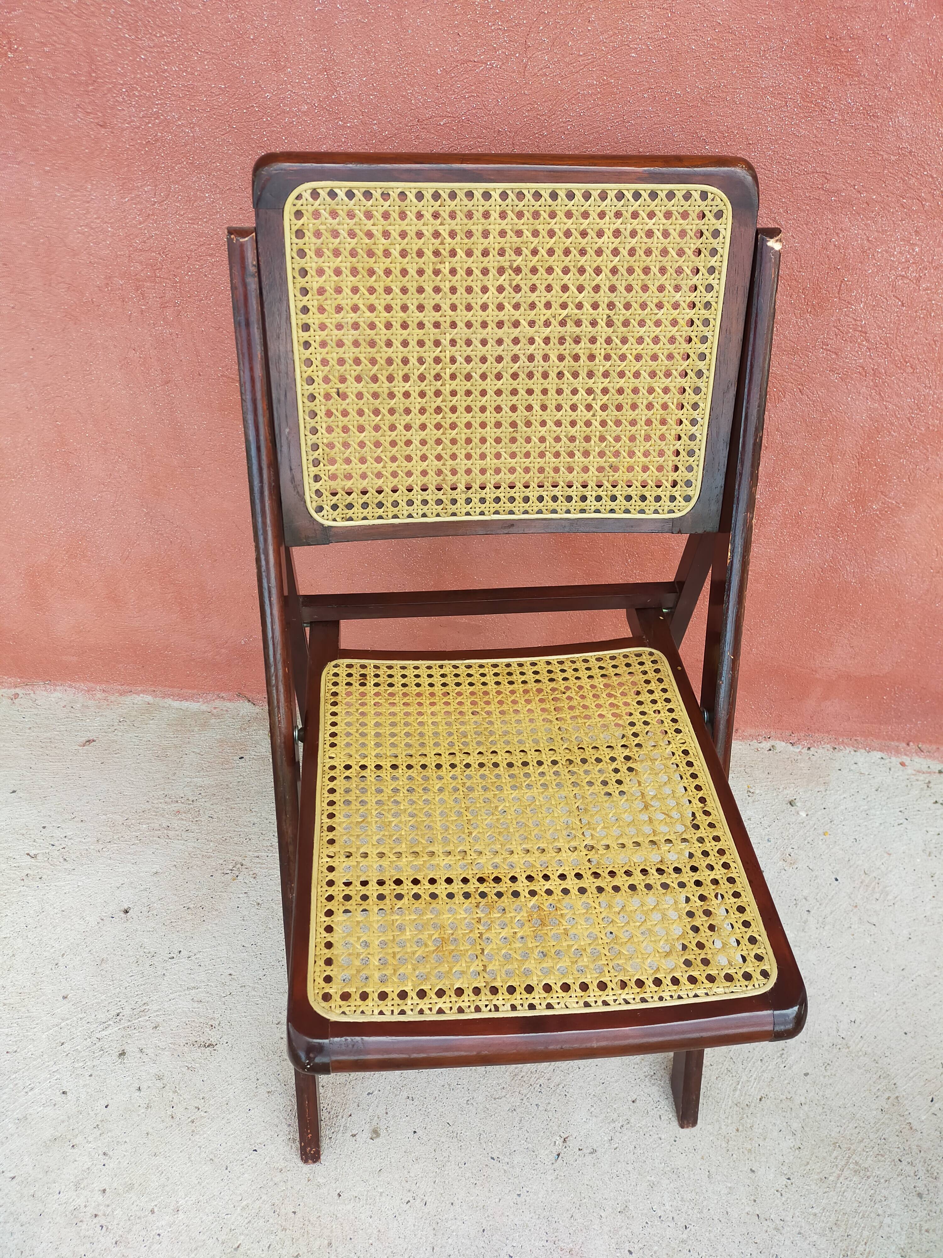 Paire de chaise cannées vintage