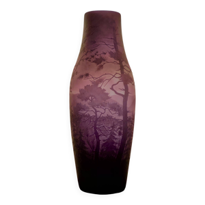 vase Art deco cameo D'argental - nancy