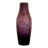 Vase Art deco cameo D'argental Nancy