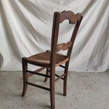 Mulched wooden chair